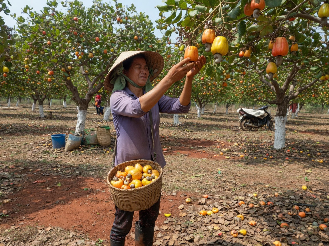 Nhà vườn Xuân Lộc, Đồng Nai bên cây Điều