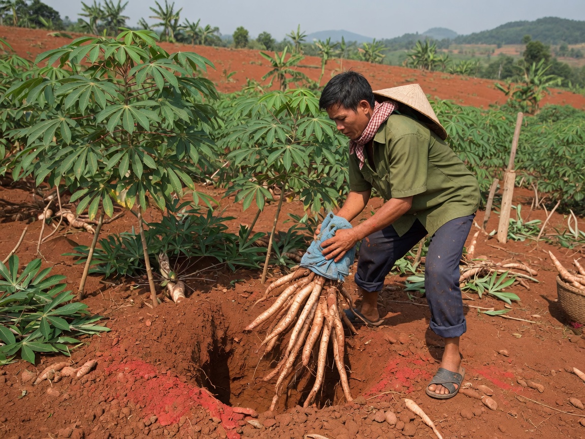Nhà vườn Gia Lai bên cây Sắn / khoai mì