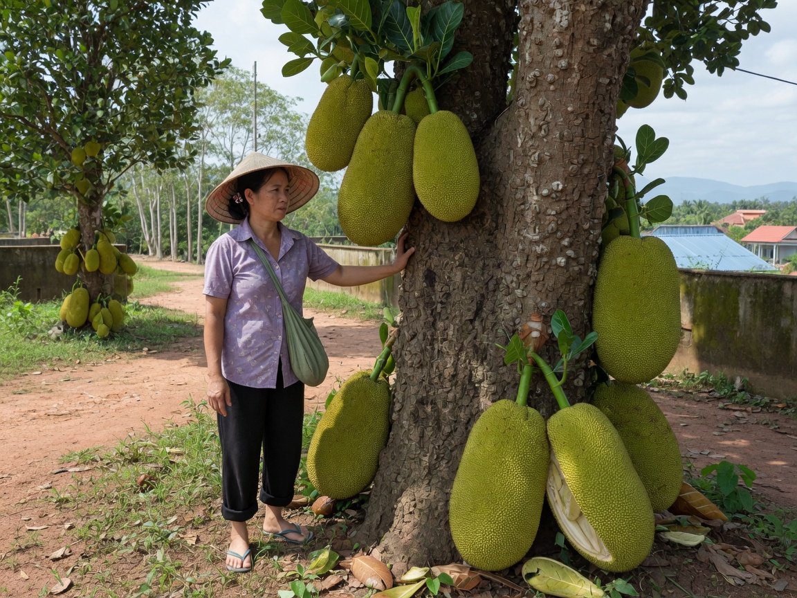 Nhà vườn Tây Ninh bên cây Mít