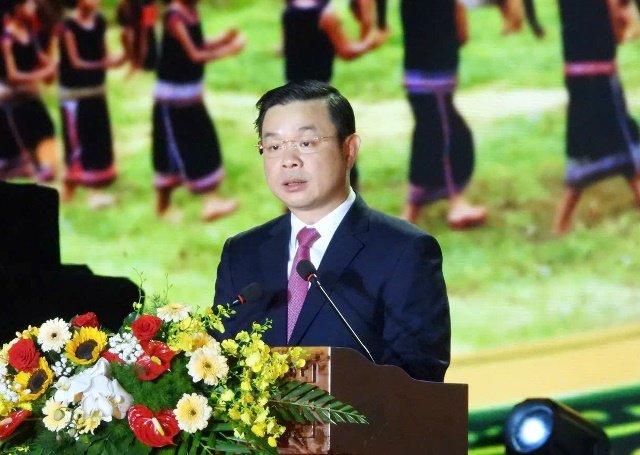 Chủ tịch UBND tỉnh Đắk Lắk Đỗ Hữu Huy phát biểu khai mạc